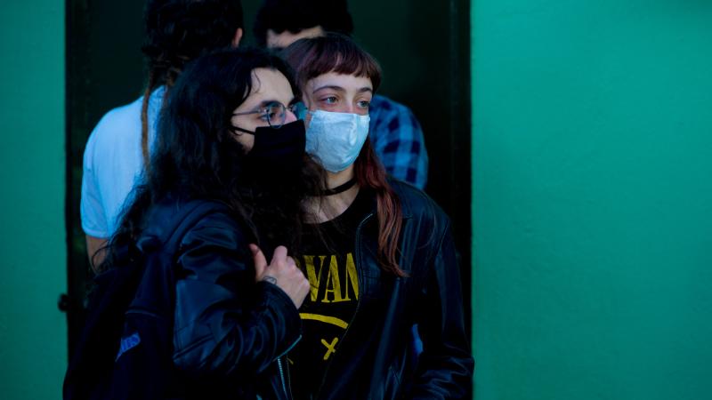 Comício com jovens apoiantes da candidatura, Seixal