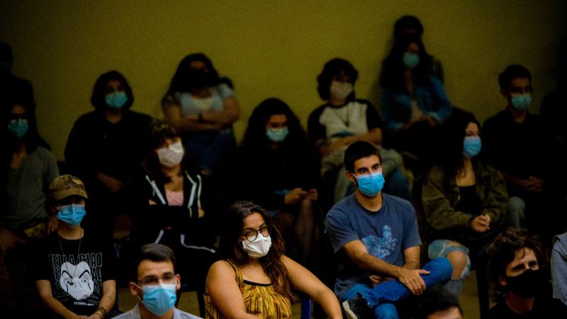 Comício com jovens apoiantes da candidatura, Seixal