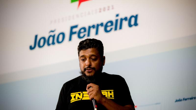 Comício com jovens apoiantes da candidatura, Seixal