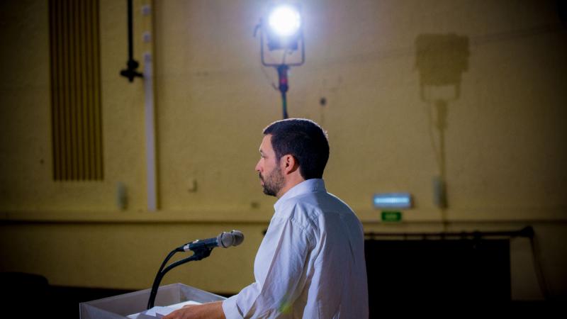 Comício com jovens apoiantes da candidatura, Seixal